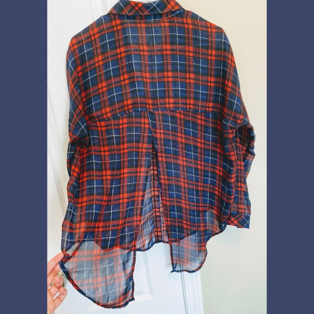 Breezy Light-Weight Plaid Top
